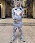 Gråt Statement Sweat-sæt: Full Grey Vibe
