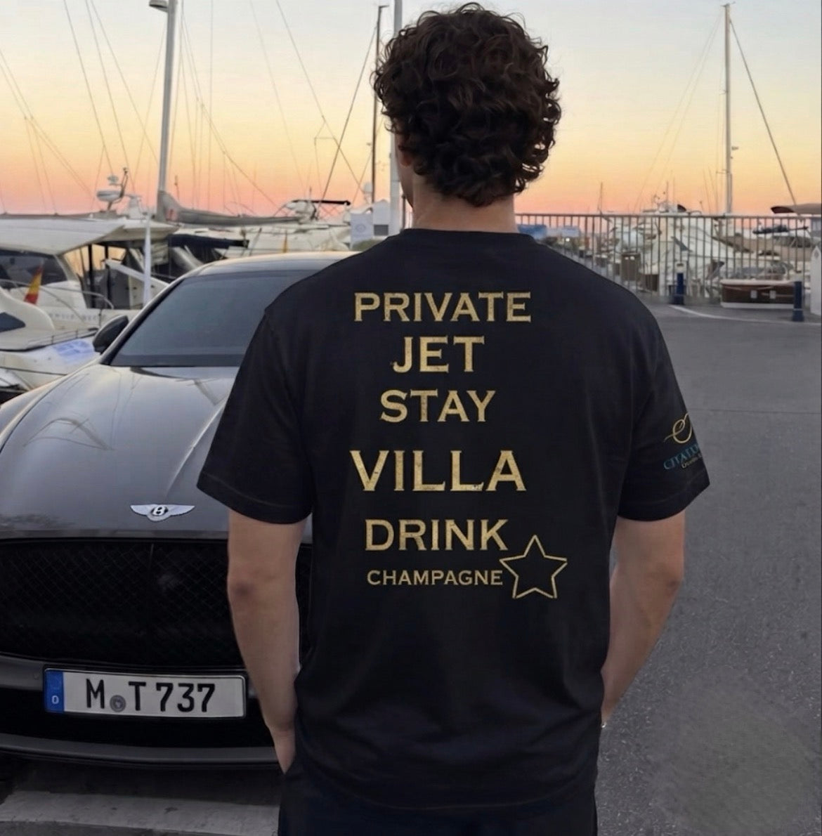 Private Jet. Stay Villa. Drink Champagne.