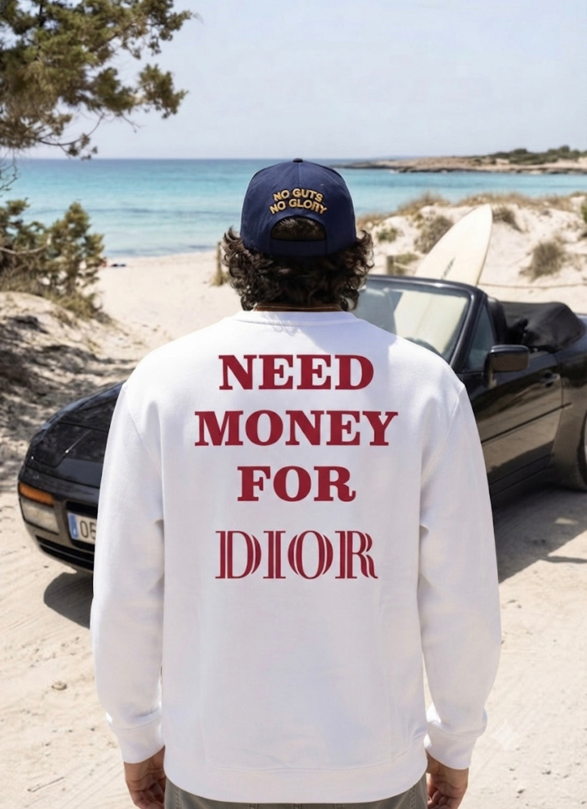 Need Money For Dior – Sweatshirt med attitude