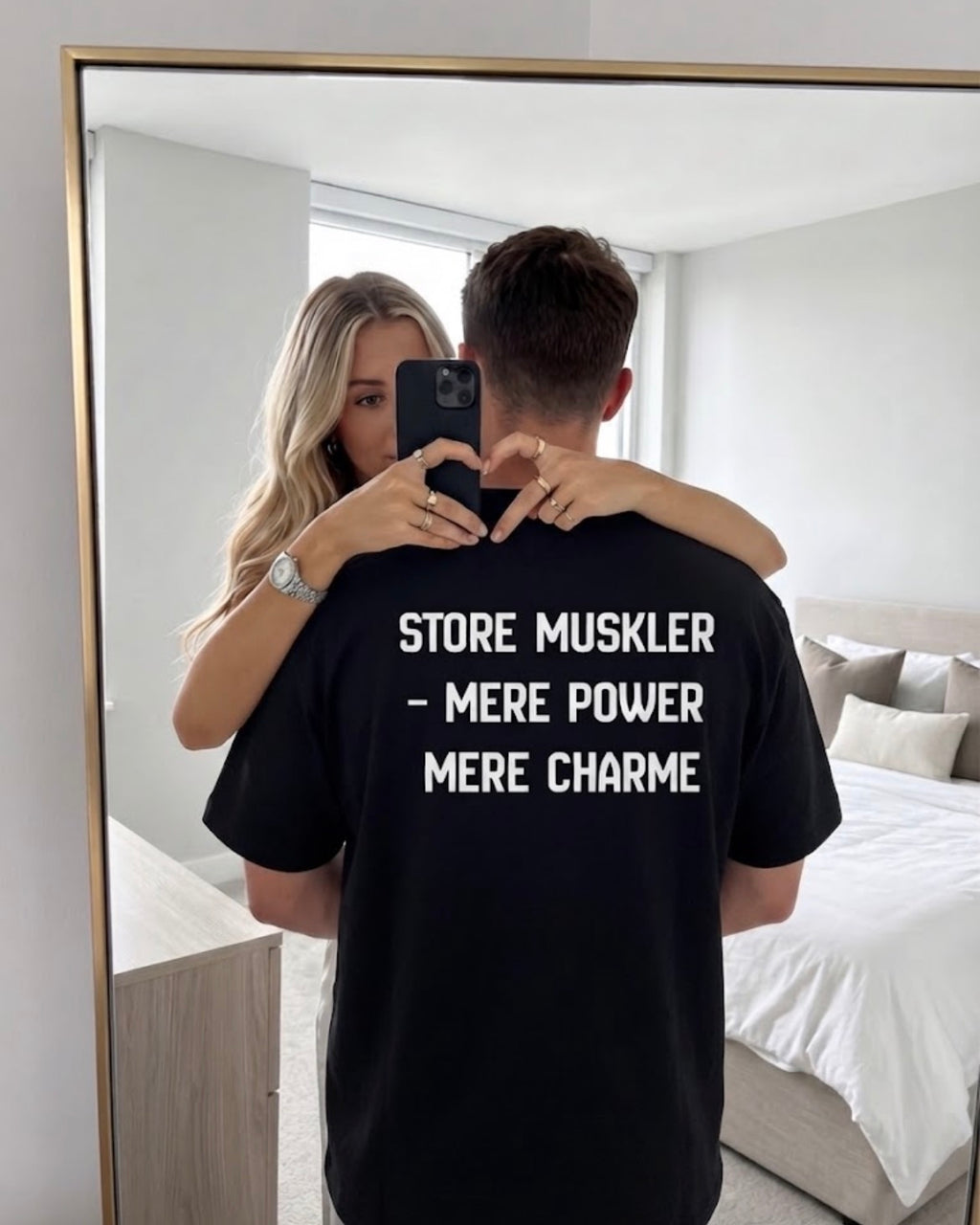 store muskler mere power mere charme  tee