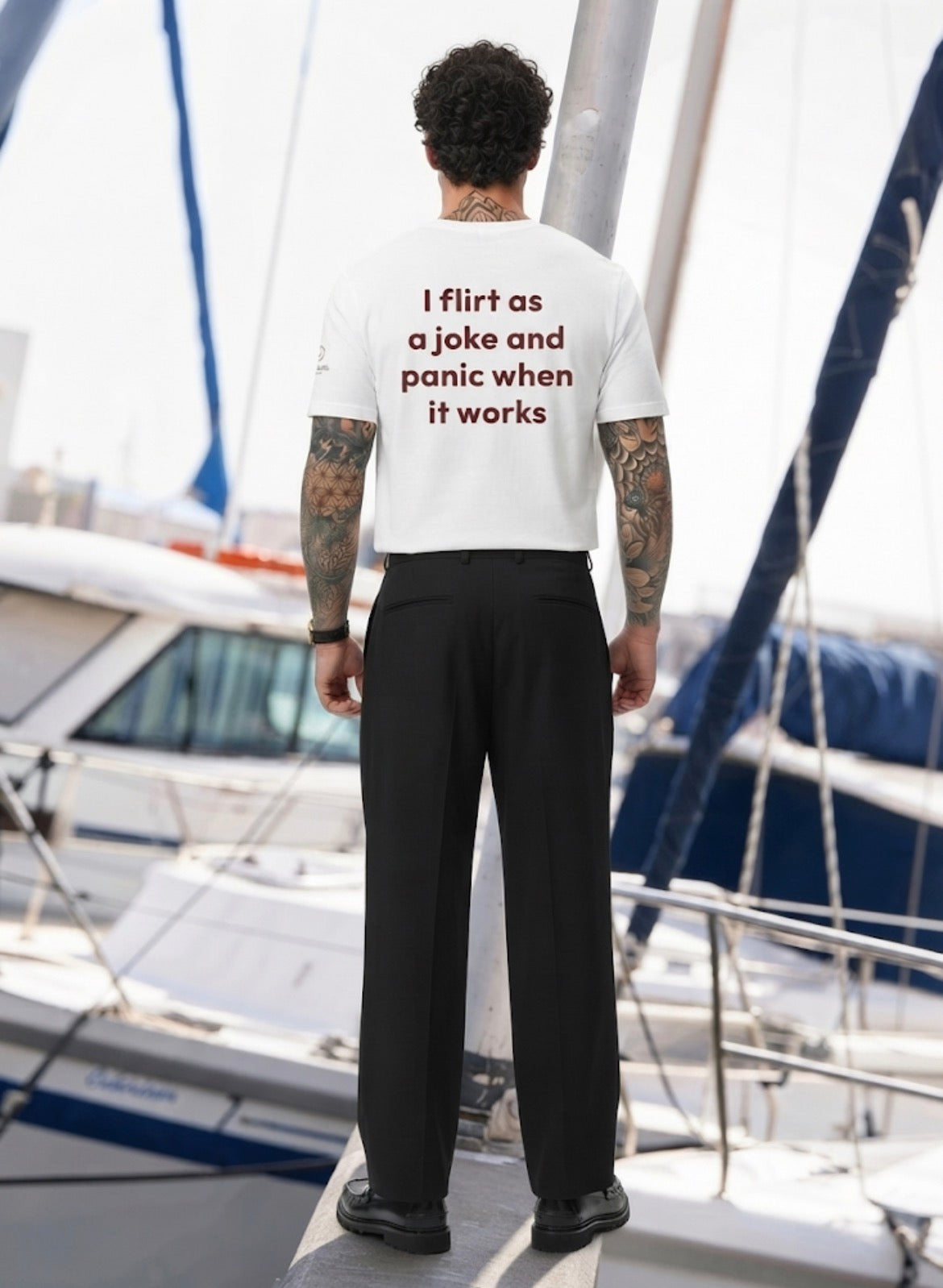 T-Shirt: "I flirt as a joke and panic when it works