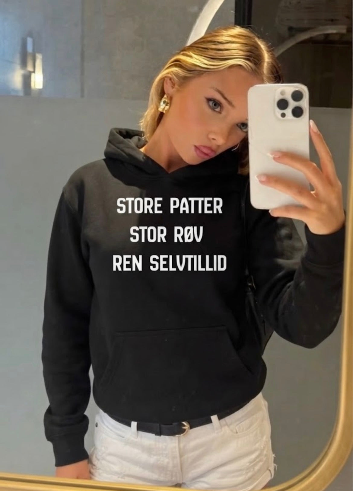 Store patter, stor røv – ren selvtillid Hoodie