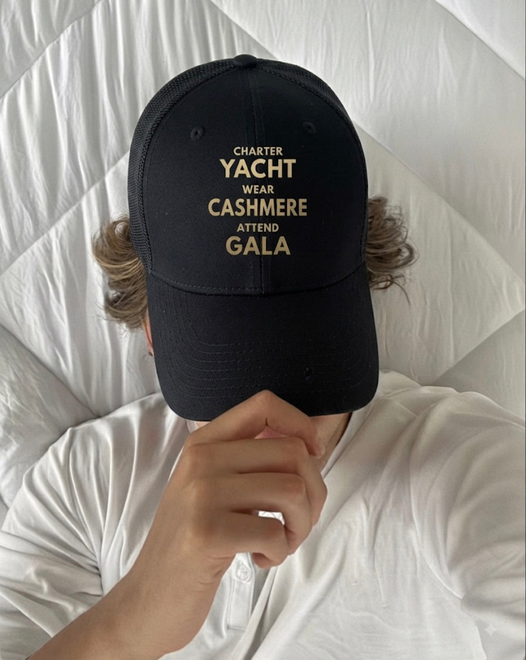 The Signature Trucker Cap: Charter, Cashmere, Gala