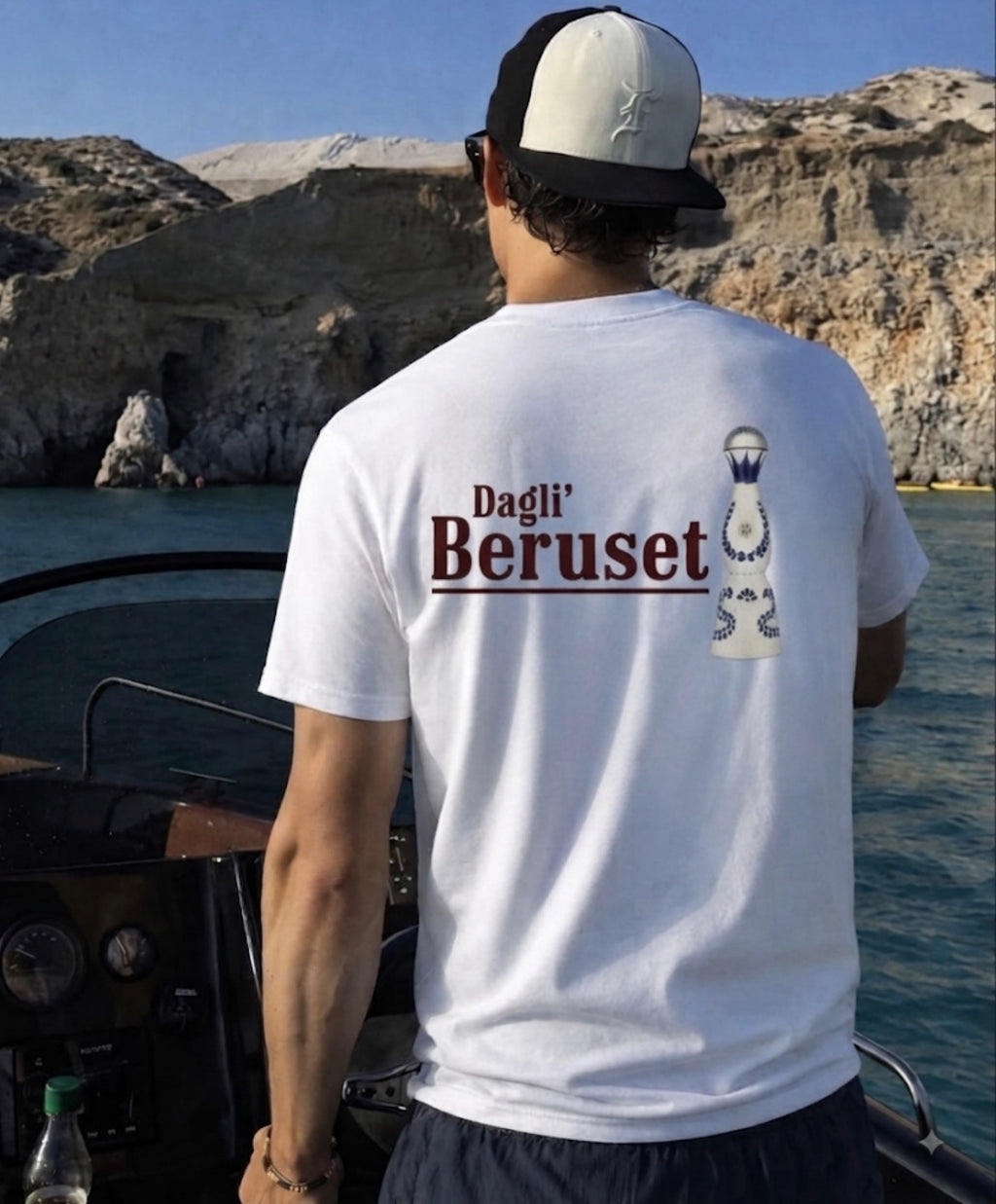 Dagli Beruset claus azul reposado  tee