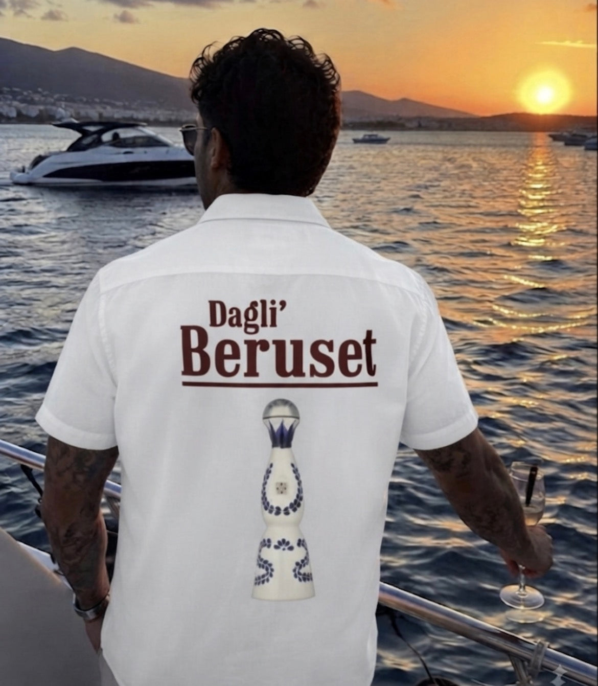 Dagli beruset claus azul reposado  skjorte