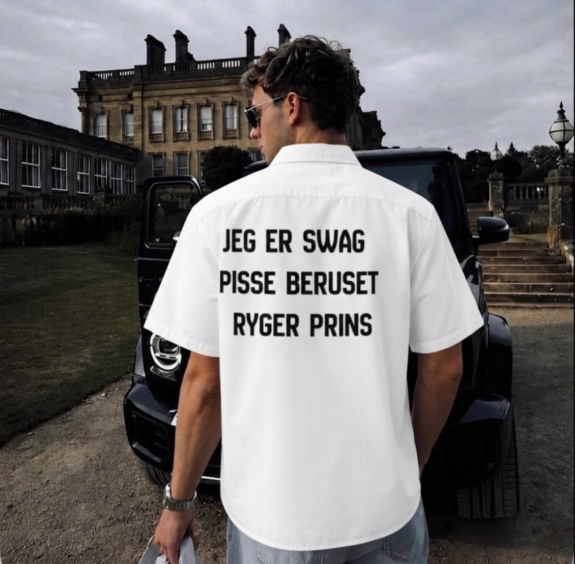 Jeg er Swag pisse beruset ryger prins skjorte