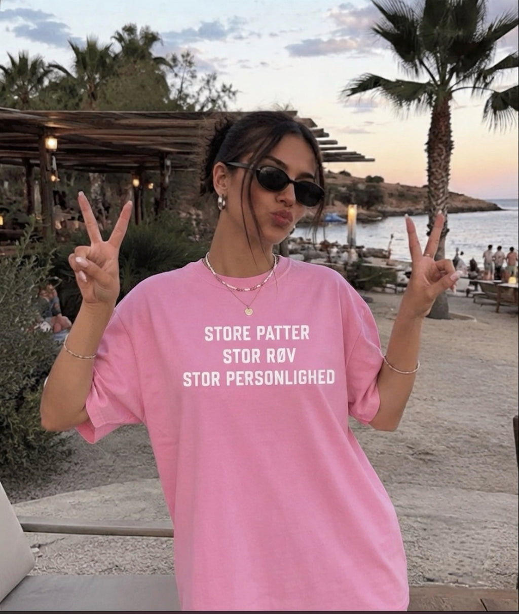 Store Patter / Stor Røv / Stor Personlighed" – T-shirt