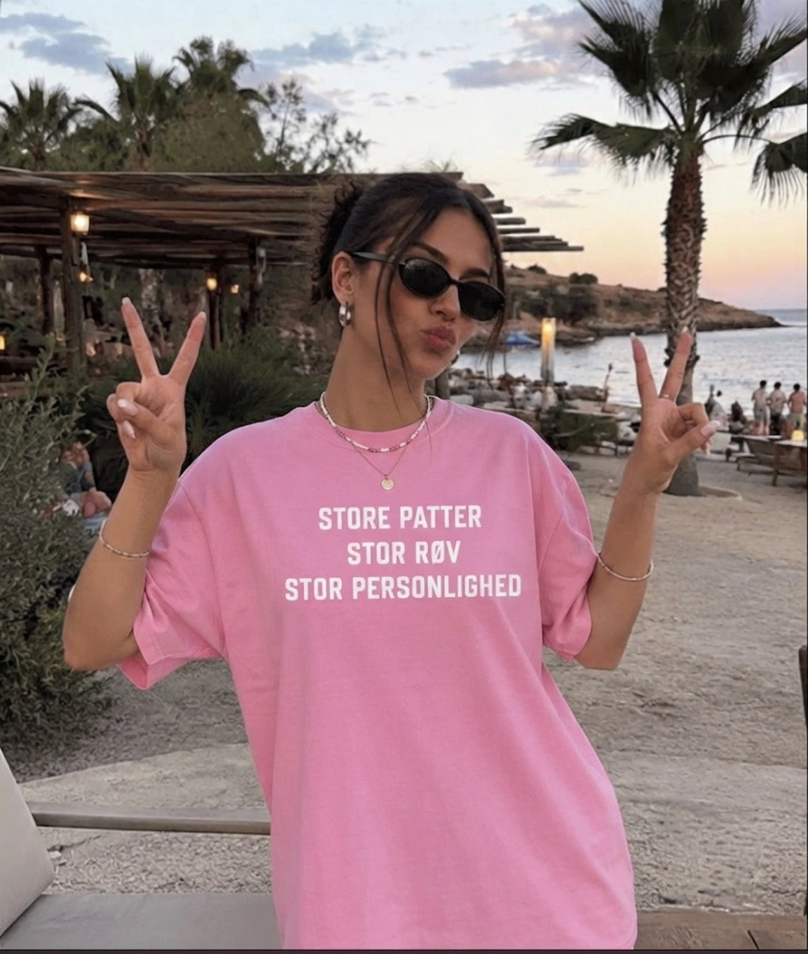 Store Patter / Stor Røv / Stor Personlighed" – T-shirt