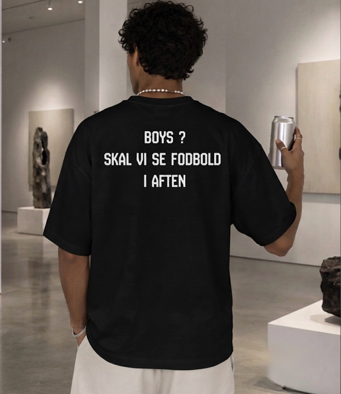 Boys skal vi se fodbold i aften tee