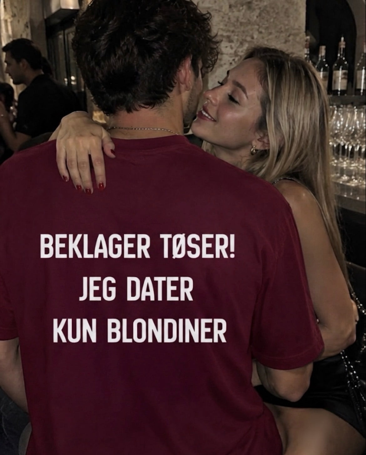 Beklager tøser jeg dater kun blondiner tee